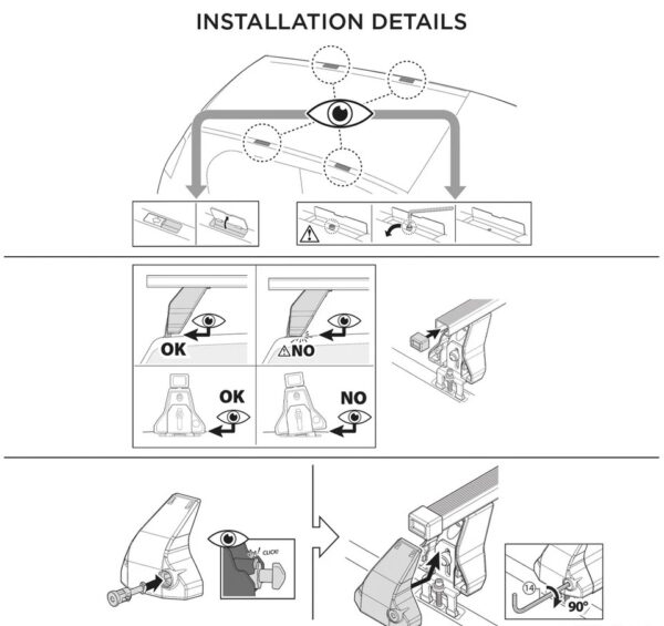 Fix Point Roof Racks for BMW 6 Series G32 Gran Turismo 2018-2019 Steel Gray
