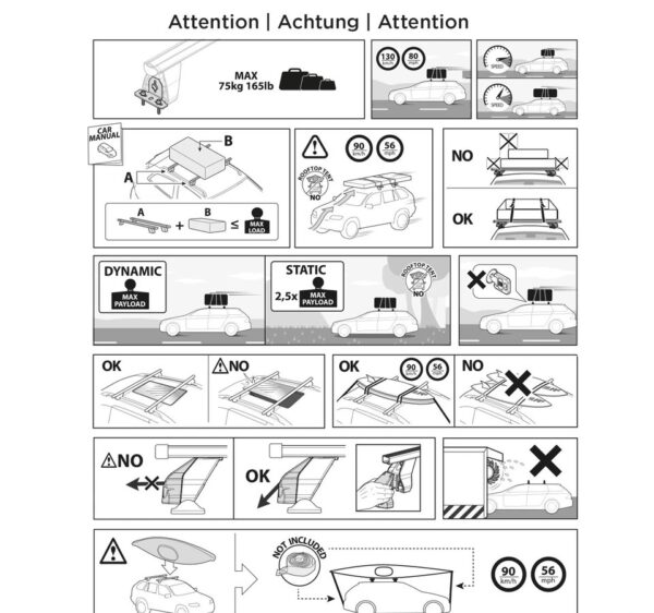 Fix Point Roof Racks for BMW 6 Series G32 Gran Turismo 2018-2019 Steel Gray