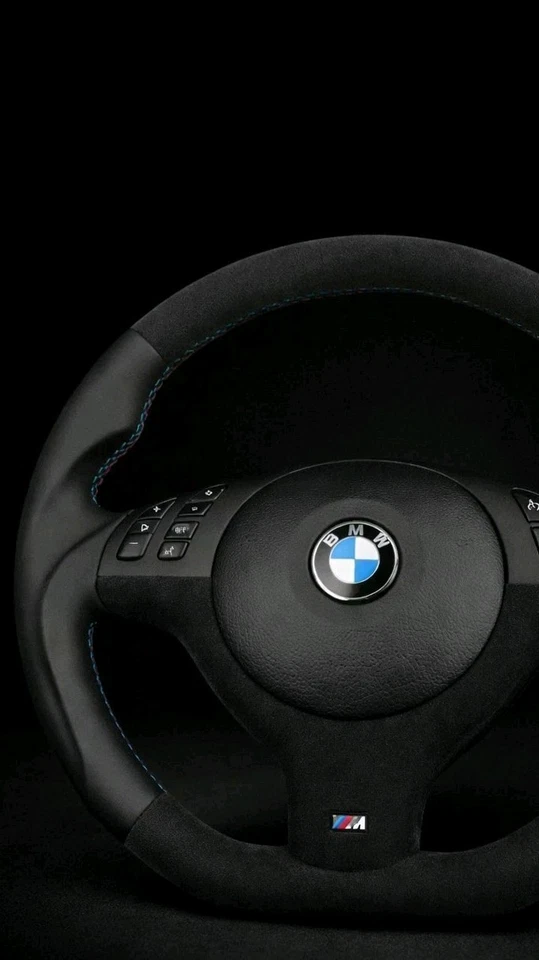 BMW OEM Custom Alcantara M Sport E46 M3 E39 M5 M Steering Wheel Blue Stiching