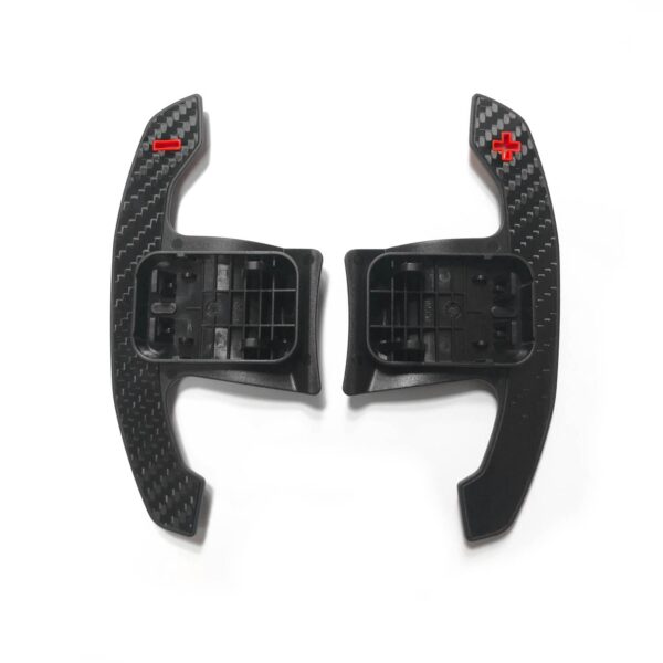 SHFT BMW F/G Series 'G8X Style' Automatic Paddle Shifters In Gloss Carbon Fibre With Red Details
