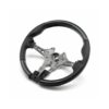 SHFT BMW F Series Round Steering Wheel In Gloss Carbon Fibre & Perforated Leather