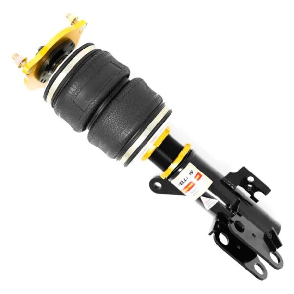 Dynamic Pro™ Front and Rear Monotube Adjustable Lowering Air Strut Kit with 4.0" Front and Rear Body Drop by Yellow Speed Racing®.