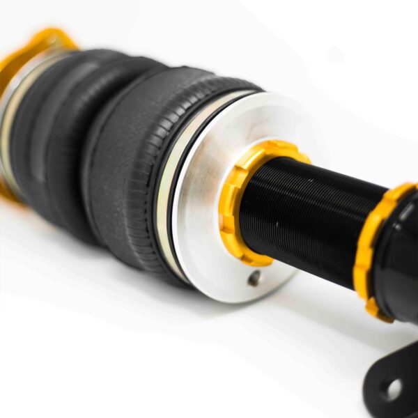 Dynamic Pro™ Front and Rear Monotube Adjustable Lowering Air Strut Kit with 4.0" Front and Rear Body Drop by Yellow Speed Racing®.