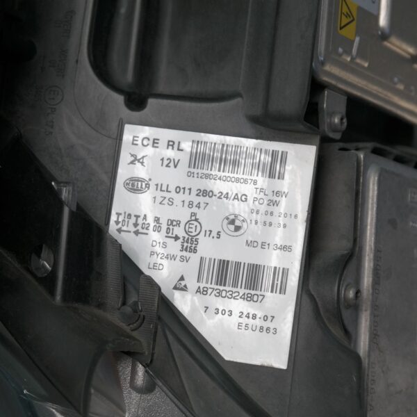 RIGHT HEADLAMP E89, CABRIO, XENON, ADAPTIVE TYPE, 03/13-12/16