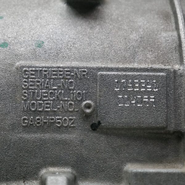 TRANS/GEARBOX AUTO, PETROL, 2.0, 320i, TURBO, B48/B48O/B48M, F30/F31, 07/15-05/19