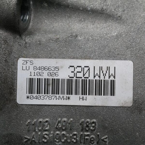 TRANS/GEARBOX AUTO, DIESEL, 3.0, xDRIVE30d, TURBO, N57, GA8HP75Z, F15, 09/13-07/18