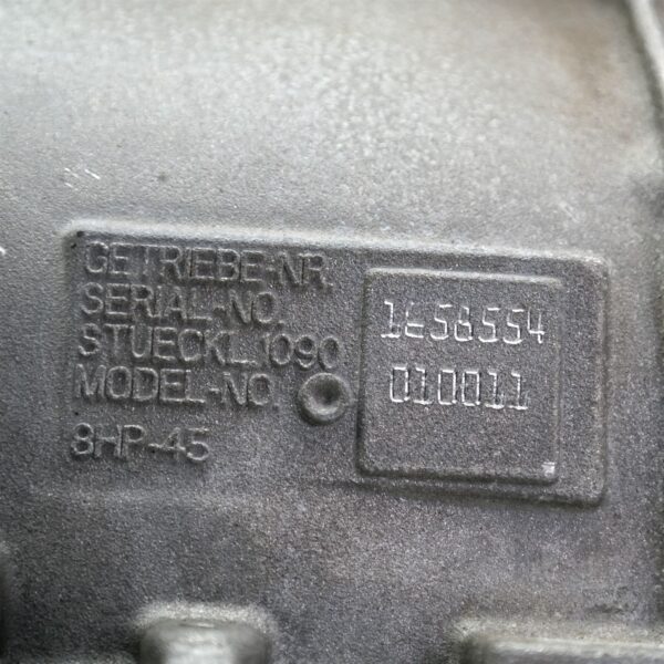 SAMSUNG CSC TRANS/GEARBOX AUTO, DIESEL, 2.0, 520d, TURBO, N47N, F10, HP45Z CODE, 05/10-01/17