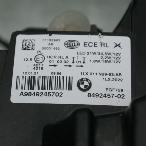 LEFT HEADLAMP F20, HATCH, LED TYPE, 03/15-05/19