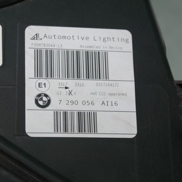 RIGHT HEADLAMP F15/F85, BI-XENON, NON ADAPTIVE TYPE-, 09/13-07/18