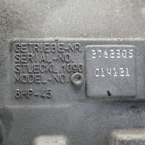 TRANS/GEARBOX AUTO, PETROL, 2.0, 120i/125i, TURBO, B48, F20, 07/16-05/19