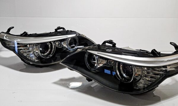 BMW E60/E61 5 Series Bi-Xenon LCI 07-10 Headlights Pair - Refurbished