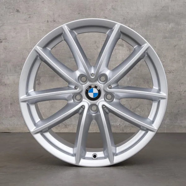 OEM BMW X5 X6 Rims 18 inch G05 G06 Styling 618 V-spoke 6880684 silver NEW