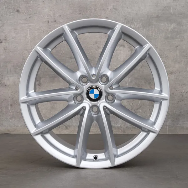 OEM BMW X5 X6 Rims 18 inch G05 G06 Styling 618 V-spoke 6880684 silver NEW