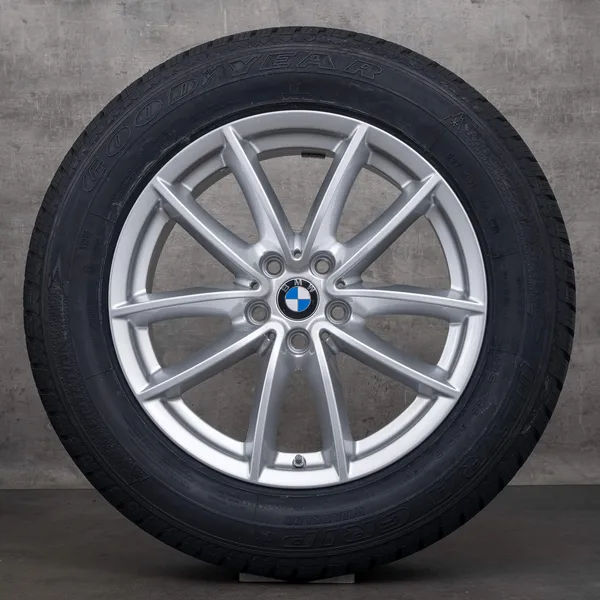 OEM BMW X5 X6 snow tire packages 18 inch G05 G06 Rims Styling 618 V-spoke 6880684 silver NEW