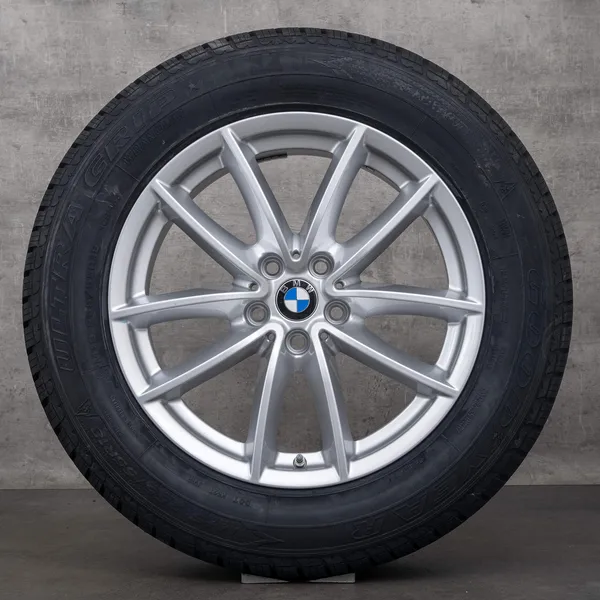OEM BMW X5 X6 snow tire packages 18 inch G05 G06 Rims Styling 618 V-spoke 6880684 silver NEW