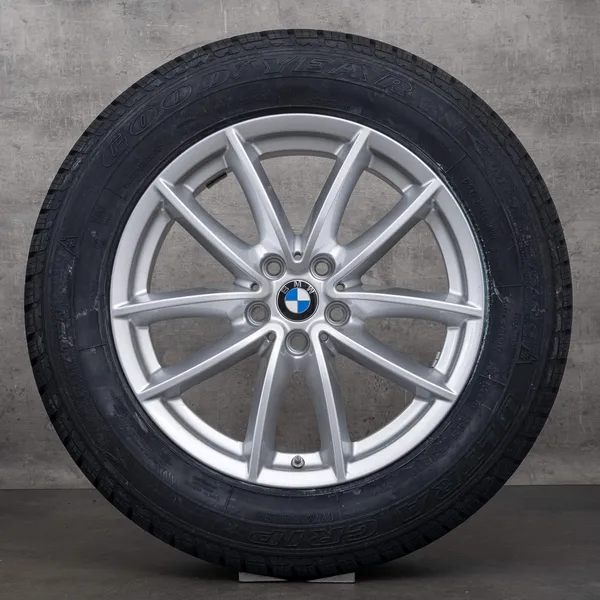 OEM BMW X5 X6 snow tire packages 18 inch G05 G06 Rims Styling 618 V-spoke 6880684 silver NEW