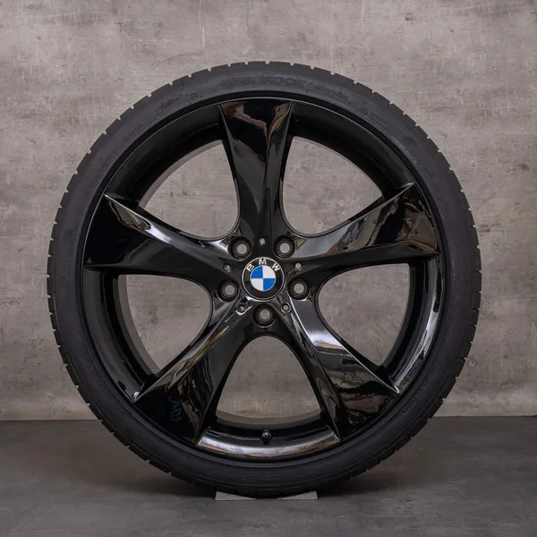 30412-s (1) OEM BMW 5 Series GT 7 Rims 21 inch F07 F01 F02 F03 Summer Wheels Styling 311 black high gloss 6792592 6792593