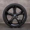 30412-s (2) OEM BMW 5 Series GT 7 Rims 21 inch F07 F01 F02 F03 Summer Wheels Styling 311 black high gloss 6792592 6792593