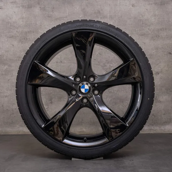 30412-s (3) OEM BMW 5 Series GT 7 Rims 21 inch F07 F01 F02 F03 Summer Wheels Styling 311 black high gloss 6792592 6792593