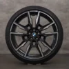 OEM BMW 8 Series rims 20 inch G14 G15 G16 summer wheels styling 895 M 5A07086 5A07087 black glossy turned