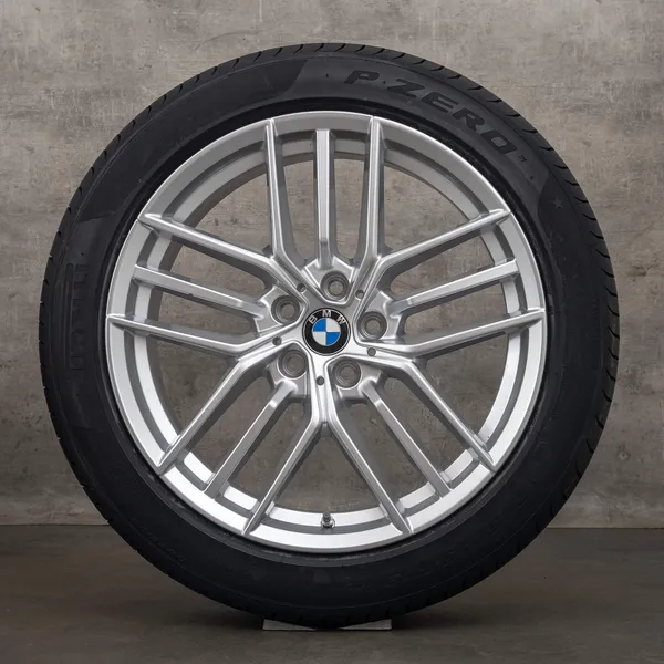 OEM BMW 5 series i5 rims 19 inch G60 G61 summer wheels styling 933 5A324D6 silver NEW