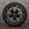 OEM BMW 1 Series rims 19 inch F70 M135 xDrive summer wheels styling 976 M 5A45267 jet black glossy turned