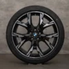 OEM BMW 1 Series rims 19 inch F70 M135 xDrive summer wheels styling 976 M 5A45267 jet black glossy turned