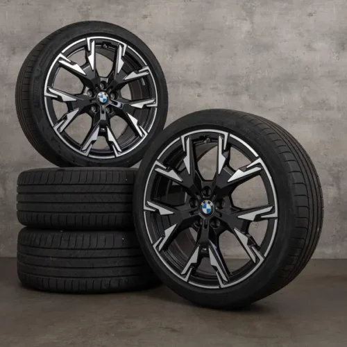 OEM BMW 1 Series rims 19 inch F70 M135 xDrive summer wheels styling 976 M 5A45267 jet black glossy turned