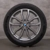 OEM BMW X1 X2 winter wheels 18 inch F48 F39 rims styling 771 M 6877550 ferric grey