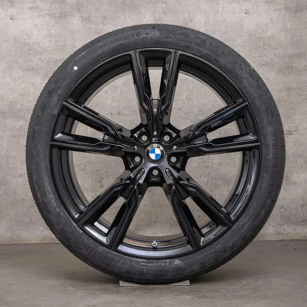 OEM BMW X5 G05 X6 G06 22 inch wheels summer 8072002 8072003 747 M black NEW