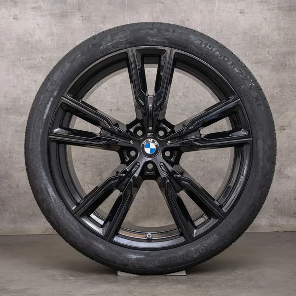 OEM BMW X5 G05 X6 G06 22 inch wheels summer 8072002 8072003 747 M black NEW