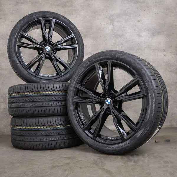 OEM BMW X5 G05 X6 G06 22 inch wheels summer 8072002 8072003 747 M black NEW