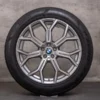 OEM BMW X7 winter wheels 21 inch G07 rims styling 753 6885142 ferric grey polisched