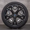 OEM BMW iX rims 22 inch i20 summer wheels Styling 1020 5A02658 black polisched