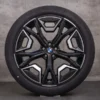 OEM BMW iX rims 22 inch i20 summer wheels Styling 1020 5A02658 black polisched