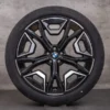 OEM BMW iX rims 22 inch i20 summer wheels Styling 1020 5A02658 black polisched