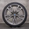 OEM BMW X5 X6 wheels 22 inch G05 G06 summer 8072002 8072003 styling 747 M ceriumgrey matt glossy