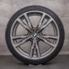 OEM BMW X5 X6 wheels 22 inch G05 G06 summer 8072002 8072003 styling 747 M ceriumgrey matt glossy