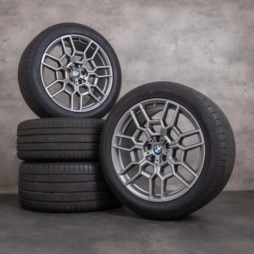 OEM BMW XM Rims 21 inch G09 Summer wheels Styling 918 M 1543958 1543986 Lightning grey
