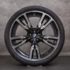 OEM BMW X5 X6 Rims 22 inch G05 G06 Summer wheels Styling 747 M 8072002 8072003 black glossy turned