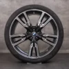 OEM BMW X5 X6 Rims 22 inch G05 G06 Summer wheels Styling 747 M 8072002 8072003 black glossy turned
