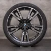 OEM BMW X5 X6 Rims 22 inch G05 G06 Summer wheels Styling 747 M 8072002 8072003 black glossy turned