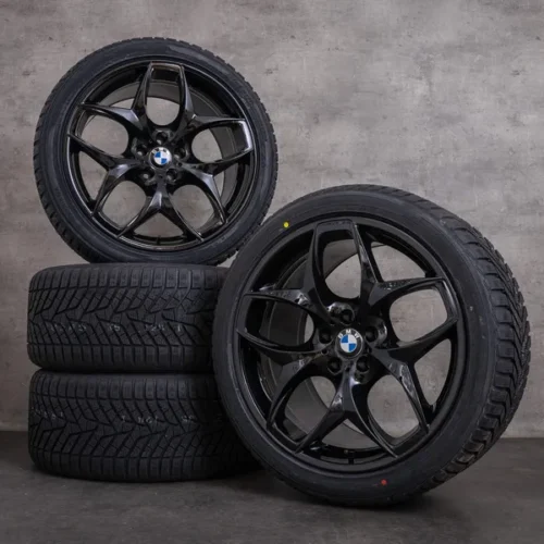 OEM BMW X5 X6 snow tire packages 21 inch E71 E72 Rims Styling 215 6772252 6782835 black glossy