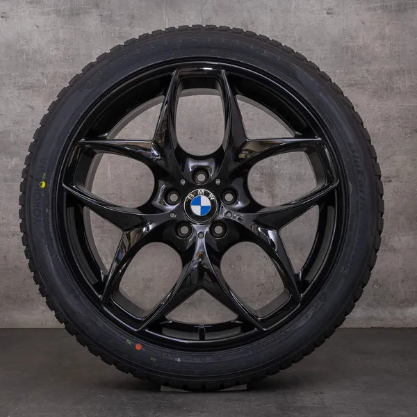 OEM BMW X5 X6 snow tire packages 21 inch E71 E72 Rims Styling 215 6772252 6782835 black glossy