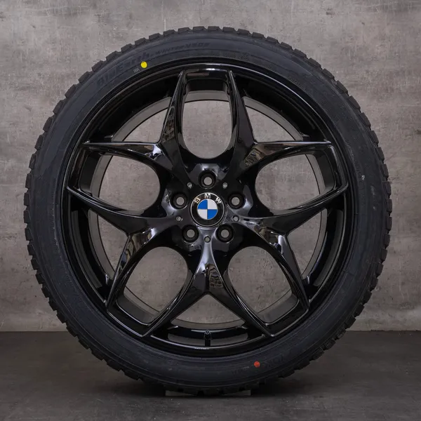 OEM BMW X5 X6 snow tire packages 21 inch E71 E72 Rims Styling 215 6772252 6782835 black glossy