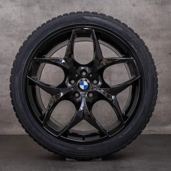 OEM BMW X5 X6 snow tire packages 21 inch E71 E72 Rims Styling 215 6772252 6782835 black glossy
