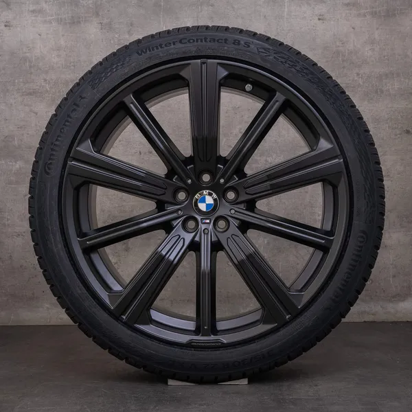 42313-styling-749-m-original-bmw-x5-x6-winterraeder-22-zoll-g05-g06-felgen-styling-749-m-6893544-6893545-schwa (2) OEM BMW X5 X6 snow tire packages 22 inch G05 G06 Rims Styling 749 M 6893544 6893545 black matt