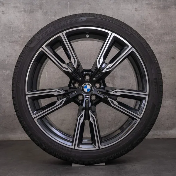 42670-styling-747-m-original-bmw-x5-x6-winterraeder-22-zoll-g05-g06-felgen-styling-747-m-6856025-68 (3) OEM BMW X5 X6 snow tire packages 22 inch G05 G06 Rims Styling 747 M 6856025 6856026 black glossy turned