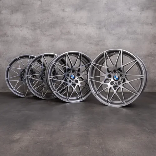 OEM BMW M3 M4 Rims 20 inch F80 F82 F83 Styling 666 M 8090194 8090195 ferric grey gloss turned