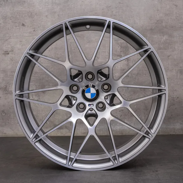 OEM BMW M3 M4 Rims 20 inch F80 F82 F83 Styling 666 M 8090194 8090195 ferric grey gloss turned